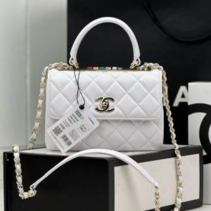 white Chanel women's bag